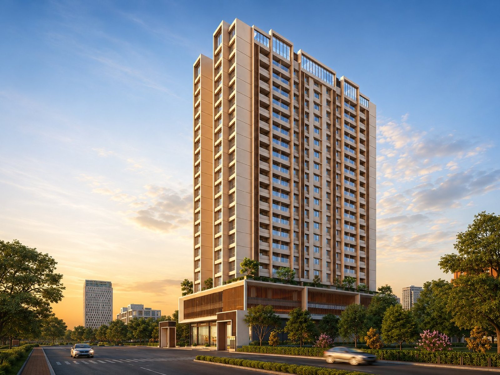 Giri Shikhar tower by day